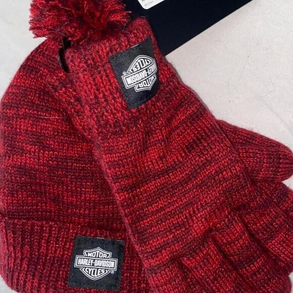 Harley-Davidson Accessories - Harley-davidson Women's Red and Burgundy Hat